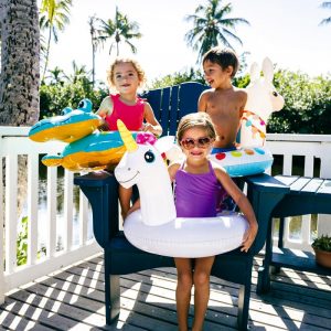 Bouée gonflable tête d'animal